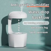Anti-Gravity Water Droplet Humidifier - Silent Backflow Aromatherapy Diffuser for Office and Bedroom