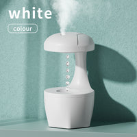 Anti-Gravity Water Droplet Humidifier - Silent Backflow Aromatherapy Diffuser for Office and Bedroom