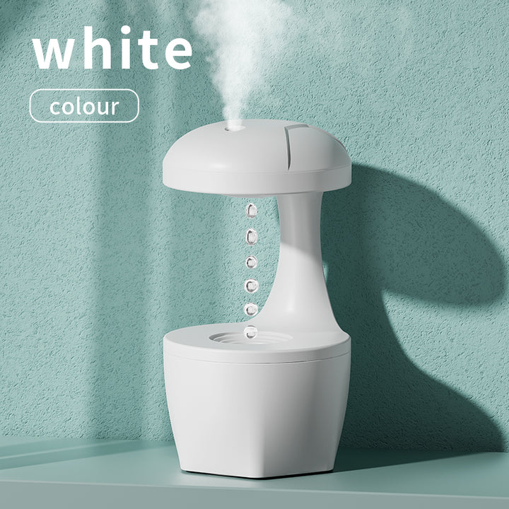 Anti-Gravity Water Droplet Humidifier - Silent Backflow Aromatherapy Diffuser for Office and Bedroom